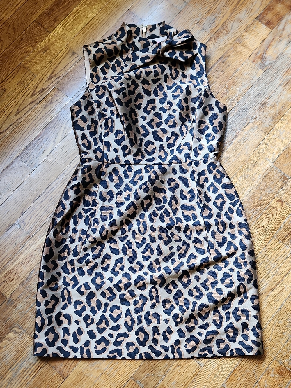 kate spade Leopard Print Sheath Dress - Tan & Black